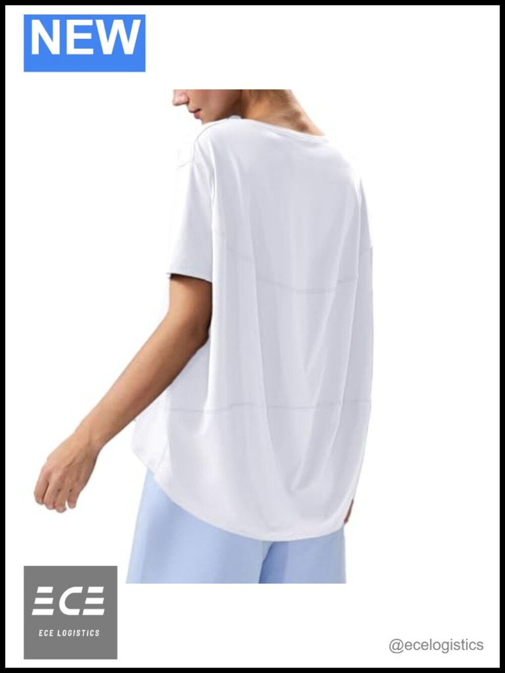 Ultra-Soft Curved-Hem Workout T Shirt Quick Dry Relaxed Fit Crew Neck Short